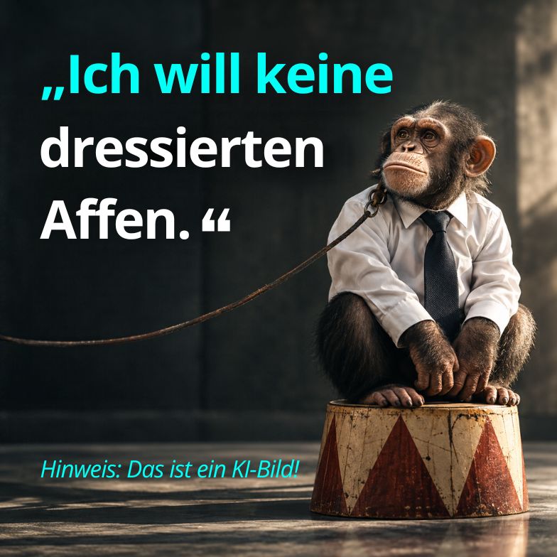 Dressierte Affen statt Mitdenker: Wie Führung Eigenverantwortung verhindert