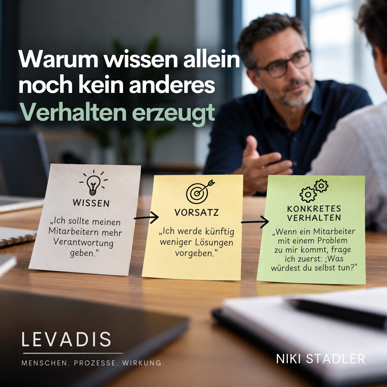 Warum Wissen allein noch kein anderes Verhalten erzeugt