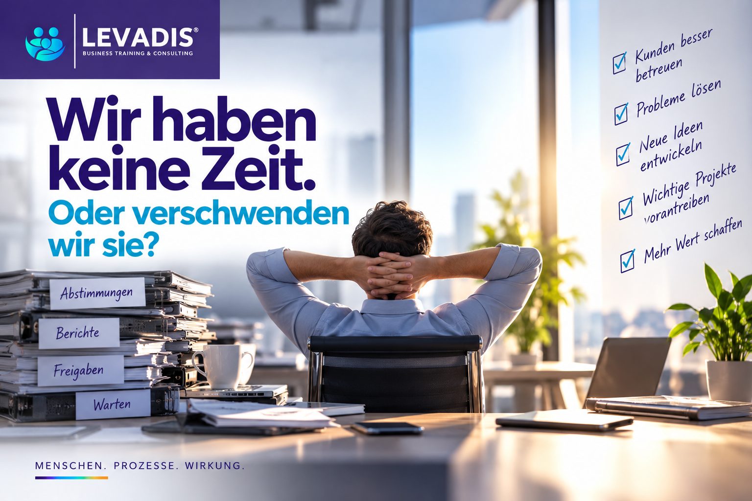 Zeitverschwendung im Unternehmen: Warum wir Arbeitszeit verlieren, ohne es zu merken